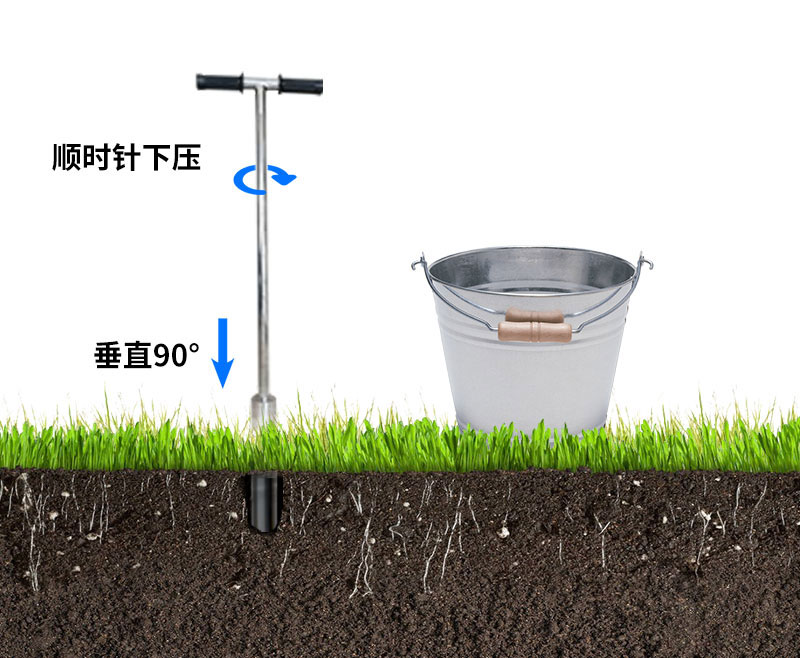 土壤水分測(cè)定計(jì)安裝之鉆孔法